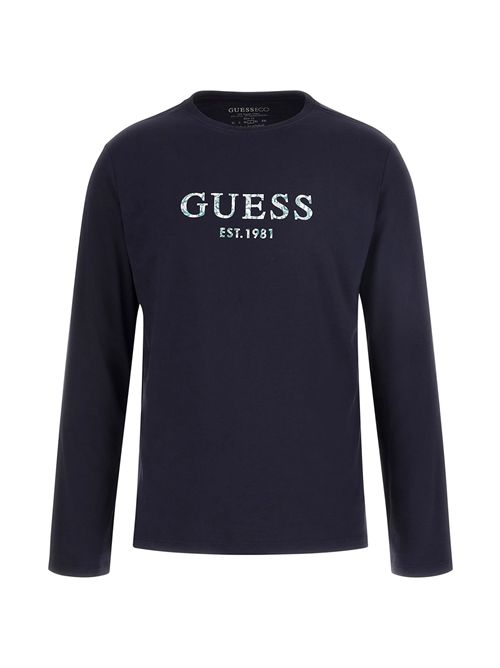 t-shirt uomo blu GUESS | M4YI39J1314/G7V2